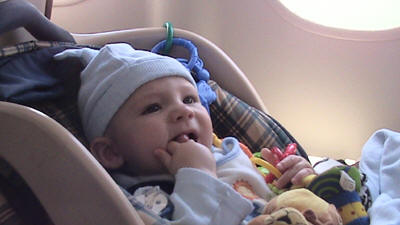 Drew's first airplane ride