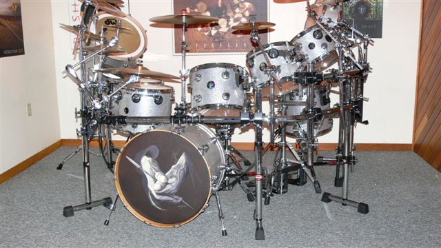 Dan Aube's drum kit