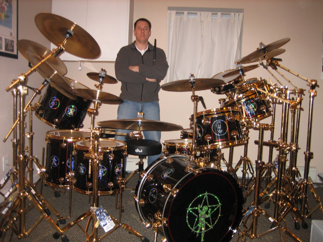 Eric and his drumkit