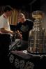 Peart checks out the Stanley Cup