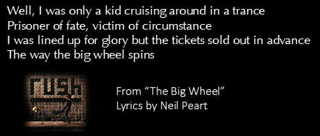 The Big Wheel lyrics by Neil Peart