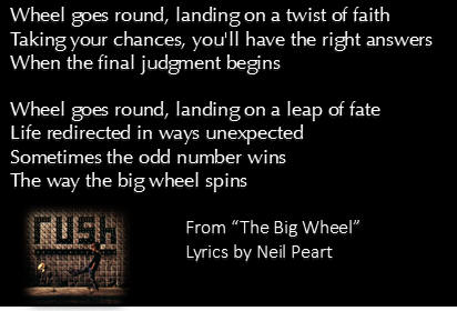 The Big Wheel lyrics by Neil Peart