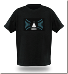 ThinkGeek's Wi-Fi detector shirt