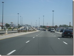 Driving in to Toronto, the CN tower in the distance